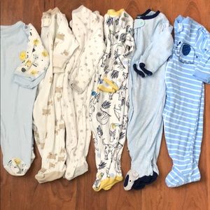 6 Piece Boys 3-6 Months Sleepers